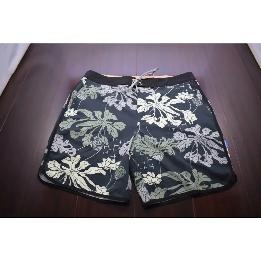 Devereux‎ Board Shorts Floral Athletic Stretch Water Swim Mens Size 32